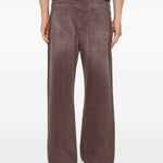Jeans con effetto schiarito in marrone Our legacy - uomo 