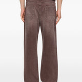 Jeans con effetto schiarito in marrone Our legacy - uomo 