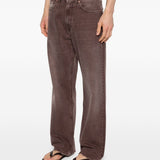 Jeans con effetto schiarito in marrone Our legacy - uomo 