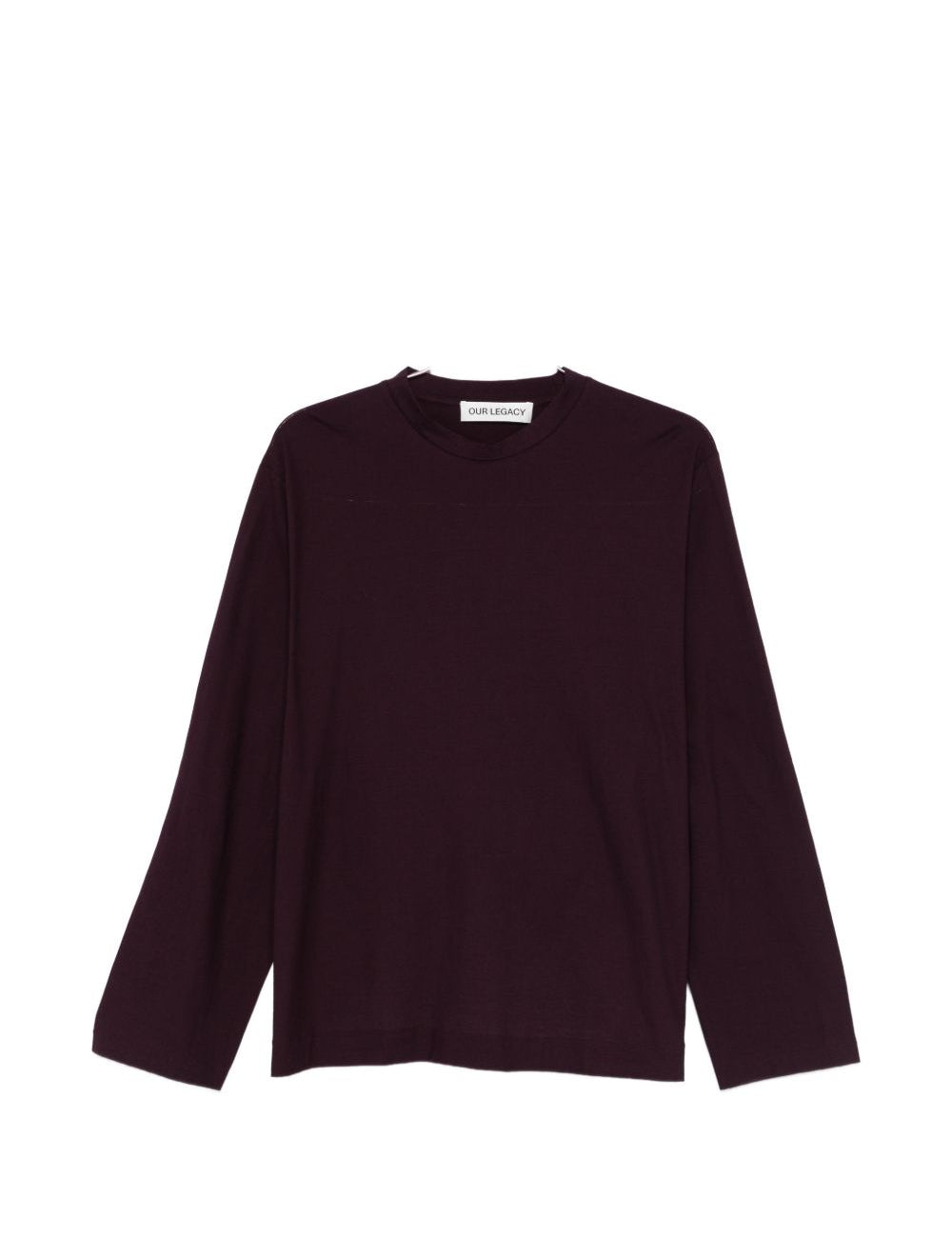 T-shirt a coste in viola Our legacy - uomo 