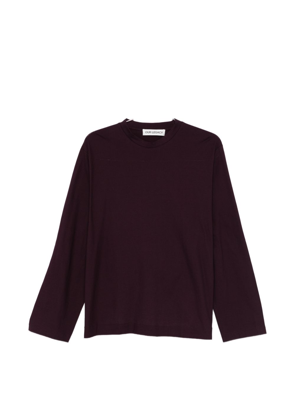 T-shirt a coste in viola Our legacy - uomo 