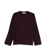 T-shirt a coste in viola Our legacy - uomo 