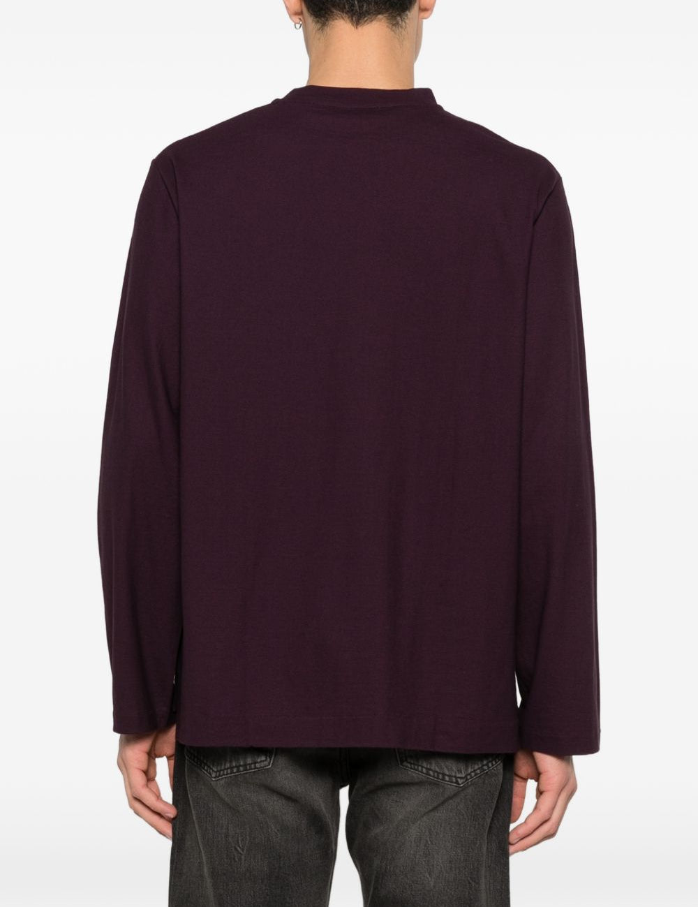 T-shirt a coste in viola Our legacy - uomo 