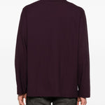 T-shirt a coste in viola Our legacy - uomo 