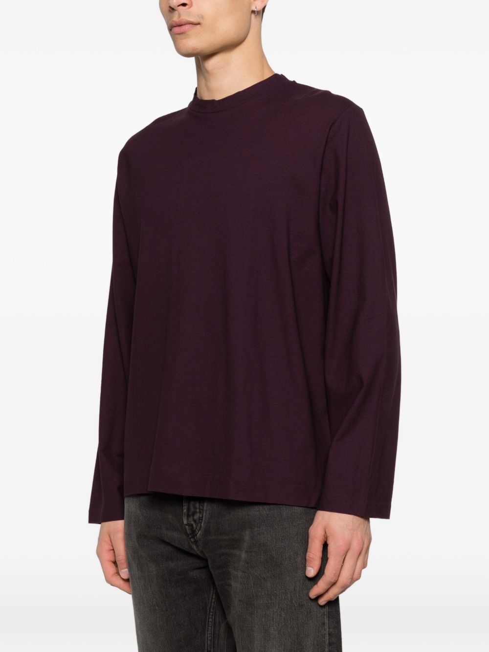 T-shirt a coste in viola Our legacy - uomo 