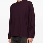 T-shirt a coste in viola Our legacy - uomo 