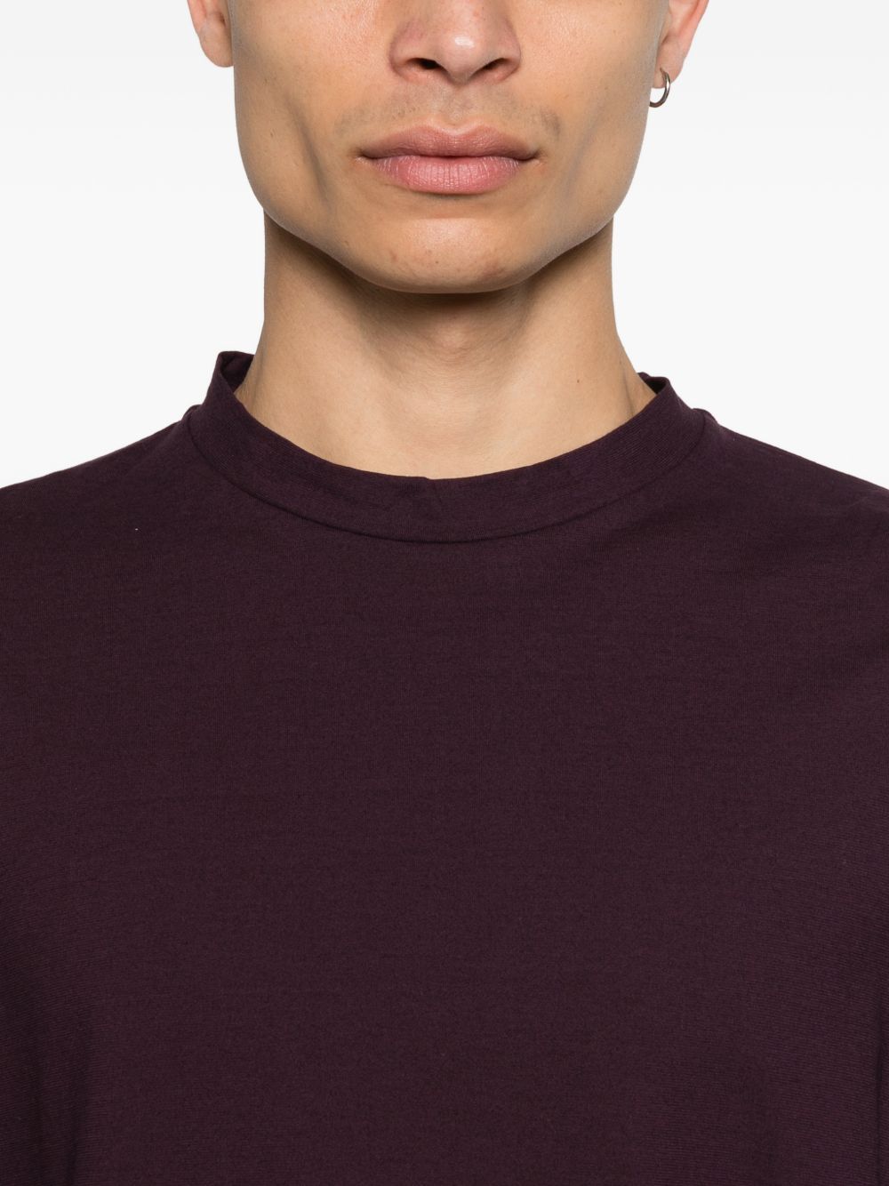 T-shirt a coste in viola Our legacy - uomo 