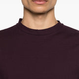 T-shirt a coste in viola Our legacy - uomo 