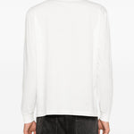 T-shirt a maniche lunghe con stampa a t-shirt da crociera in bianco Our legacy - uomo 