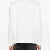 T-shirt a maniche lunghe con stampa a t-shirt da crociera in bianco Our legacy - uomo 