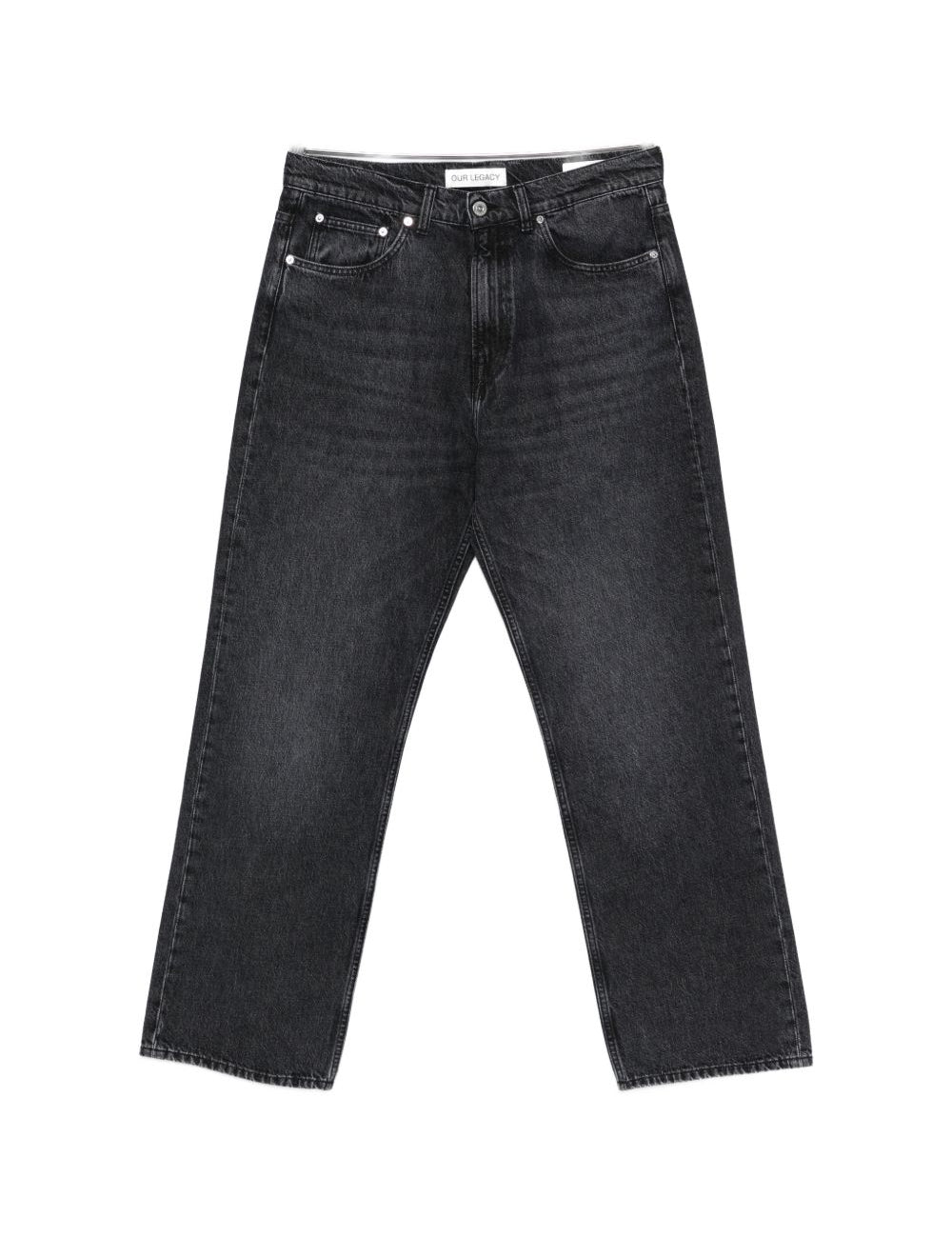 Jeans dritti a cinque tasche in grigio Our legacy - uomo 