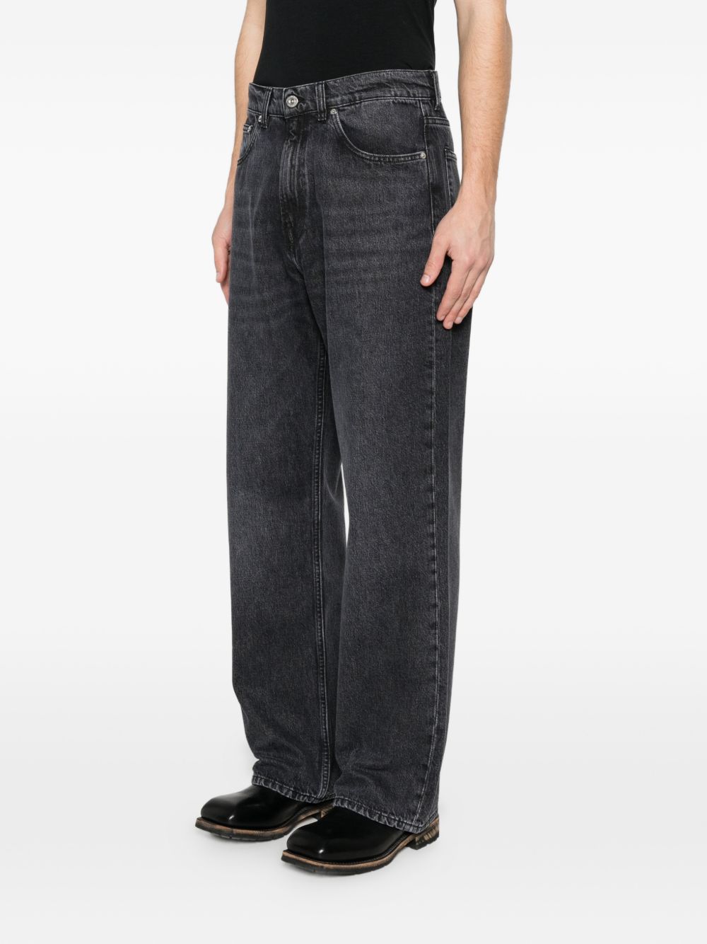 Jeans dritti a cinque tasche in grigio Our legacy - uomo 