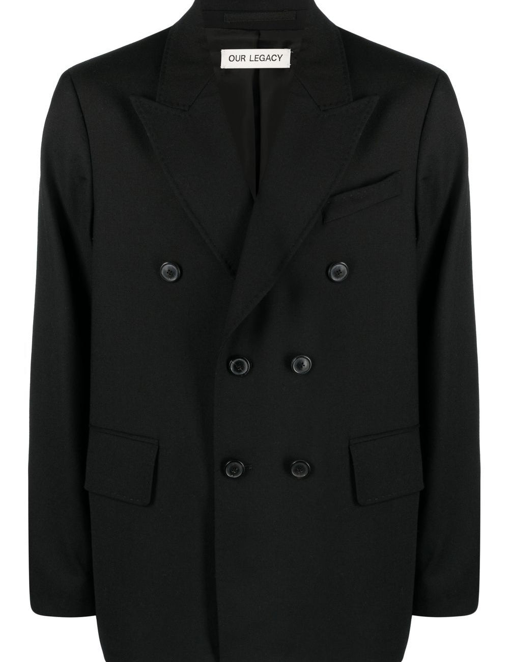 Blazer Unstructured doppiopetto in nero Our Legacy - UOMO 