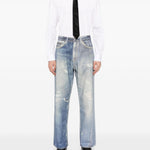 Jeans Third Cut con effetto vissuto in blu Our Legacy - UOMO 