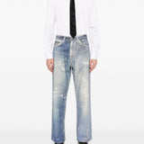 Jeans Third Cut con effetto vissuto in blu Our Legacy - UOMO 