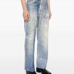 Jeans Third Cut con effetto vissuto in blu Our Legacy - UOMO 