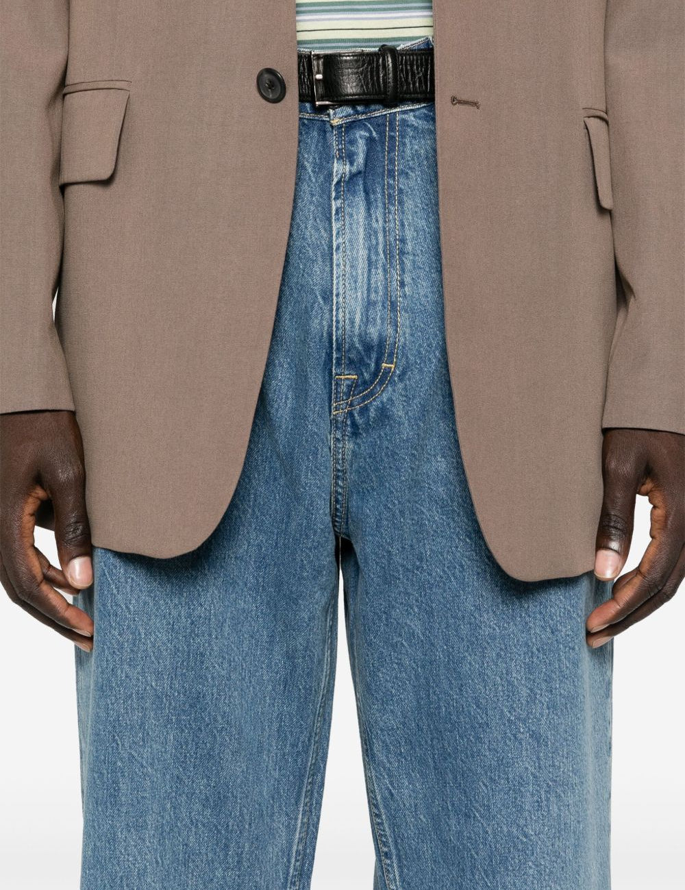 Jeans Third Cut con cinque tasche in blu Our legacy - uomo 