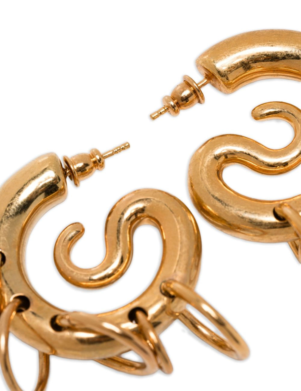 Orecchin Serpent con hoops in oro 