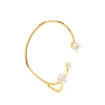 Ear cuff con cristalli in oro Panconesi - unisex 