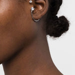 Earcuff con cristalli color argento Panconesi - donna 