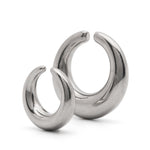 Due ear cuff a cerchio in argento Panconesi - unisex 