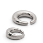 Due ear cuff a cerchio in argento Panconesi - unisex 