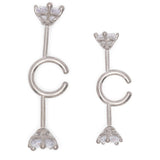 Orecchini con cristalli in argento Panconesi - unisex 