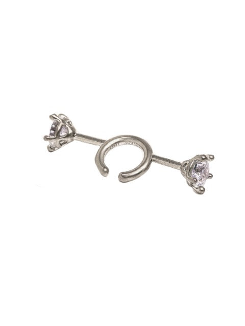 Orecchini con cristalli in argento Panconesi - unisex 
