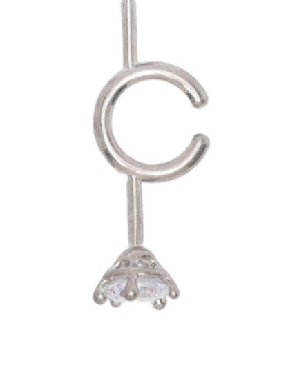 Orecchini con cristalli in argento Panconesi - unisex 