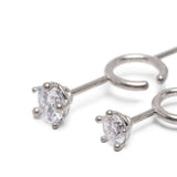 Orecchini con cristalli in argento Panconesi - unisex 
