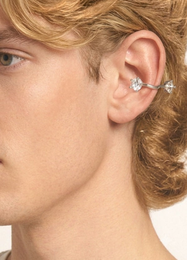 Orecchini con cristalli in argento Panconesi - unisex 