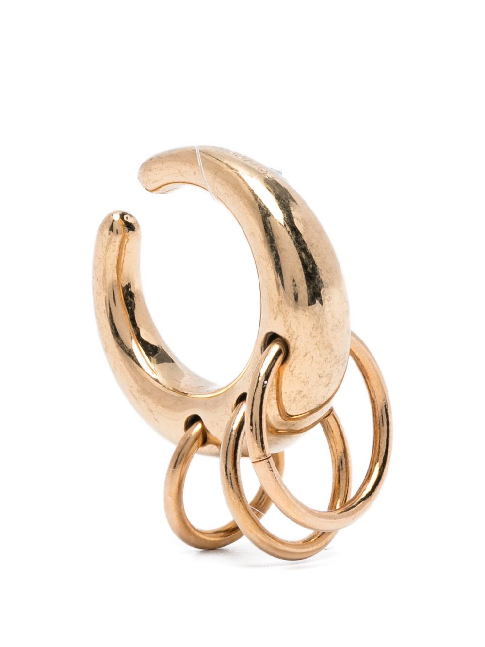 Ear cuff con piercing set da due in oro Panconesi - unisex 