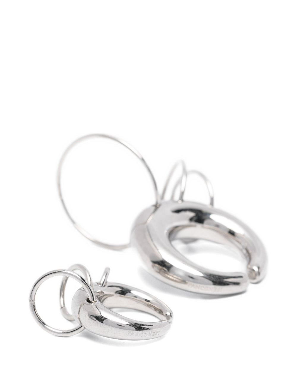 Ear cuff con piercing set da due  in argento Panconesi - unisex 