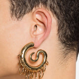 Orecchini Serpent medi in oro 