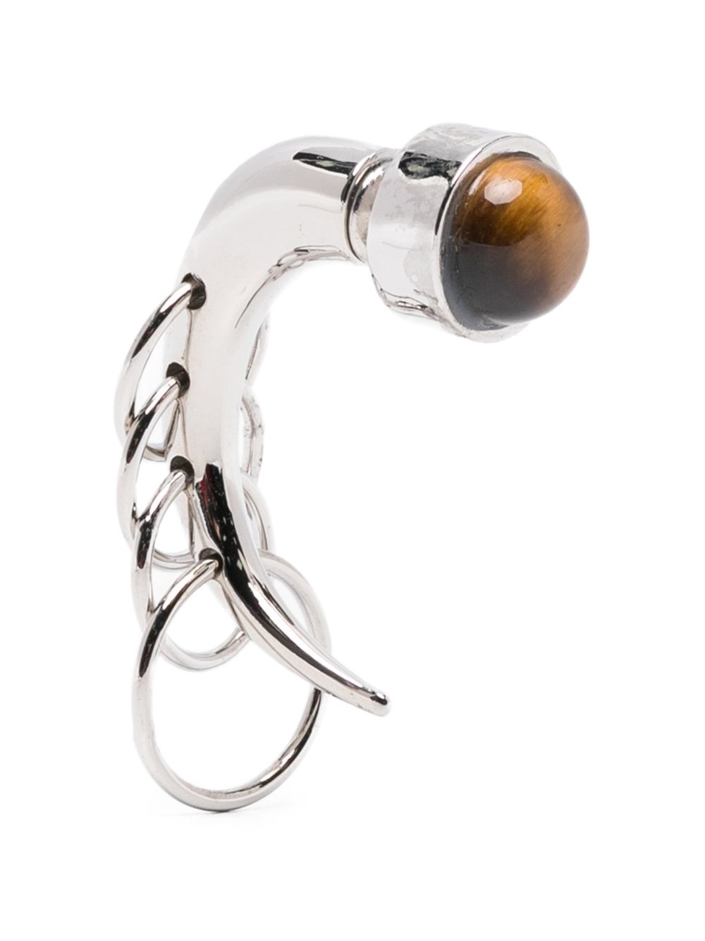 Orecchini con dettaglio anello spina forato in argento Panconesi - unisex 