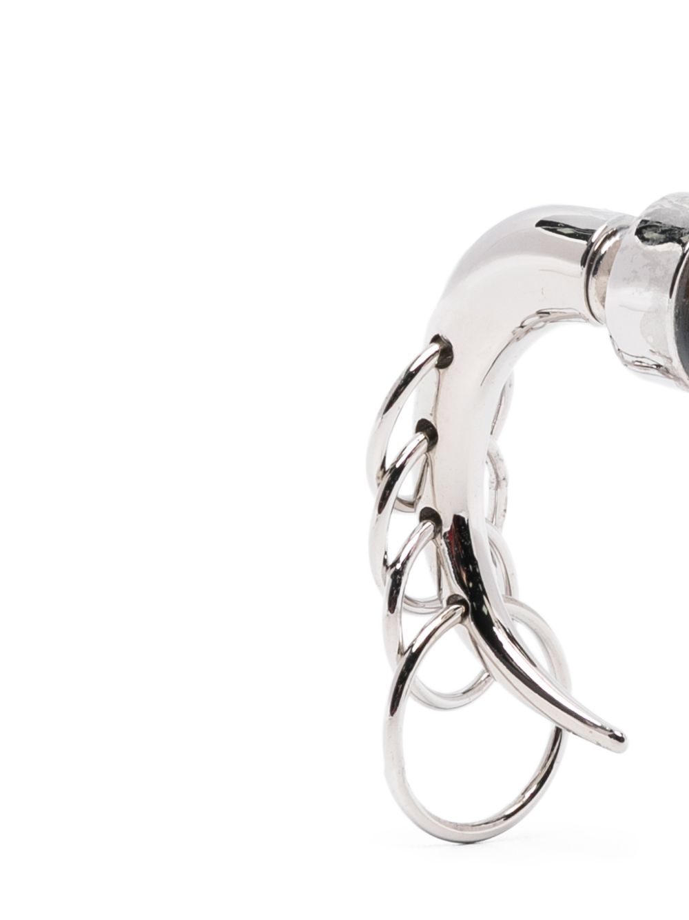 Orecchini con dettaglio anello spina forato in argento Panconesi - unisex 