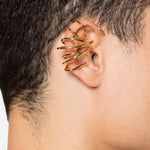 Ear cuff Orbit in oro Panconesi - unisex 