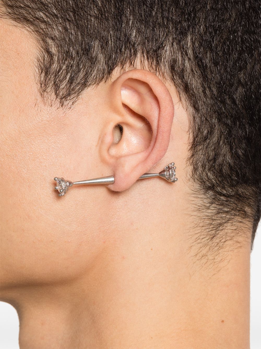 Orecchino diamant in argento Panconesi - unisex 