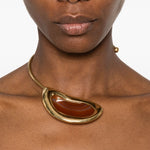 Collana aperta in agata in oro Panconesi - unisex 