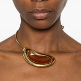 Collana aperta in agata in oro Panconesi - unisex 