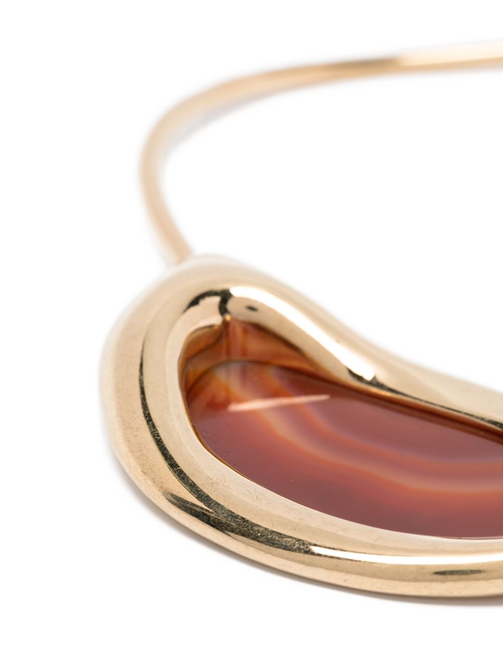 Collana aperta in agata in oro Panconesi - unisex 