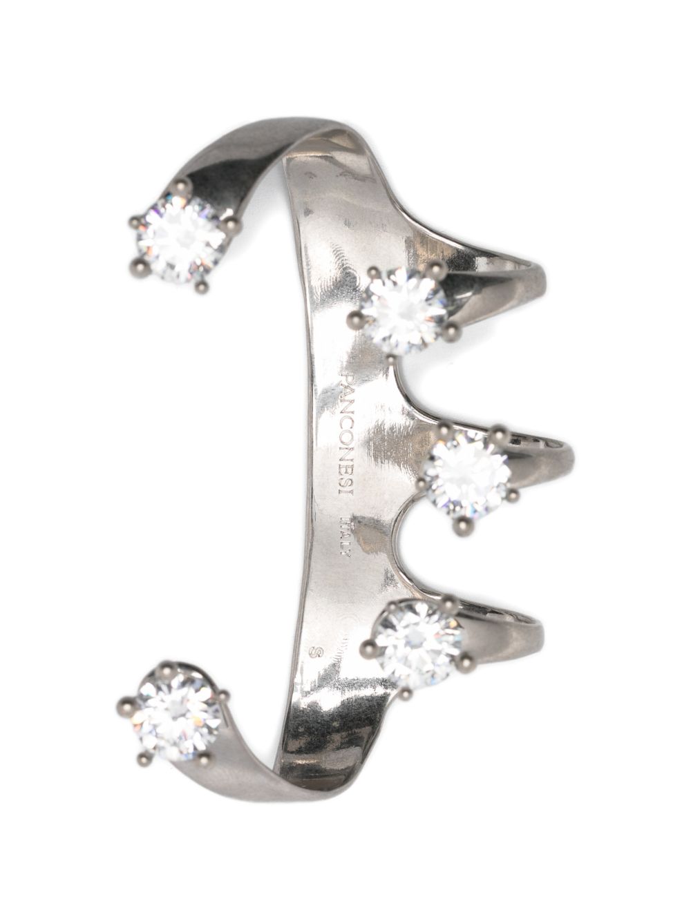 Bracciale da mano con diamanti in argento Panconesi - unisex 