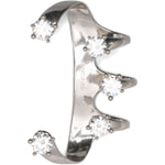 Bracciale da mano con diamanti in argento Panconesi - unisex 