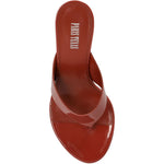 Mules Lidia in pelle verniciata in rosso Paris texas - donna 