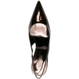 Decollete Lidia con cinturino in marrone 