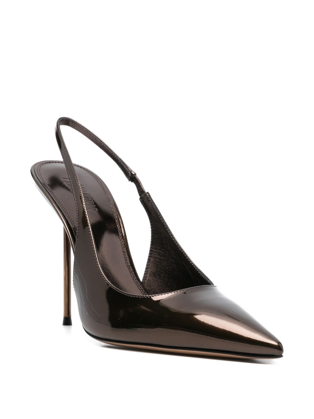 Decollete Lidia con cinturino in marrone 