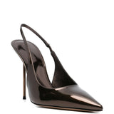 Decollete Lidia con cinturino in marrone 