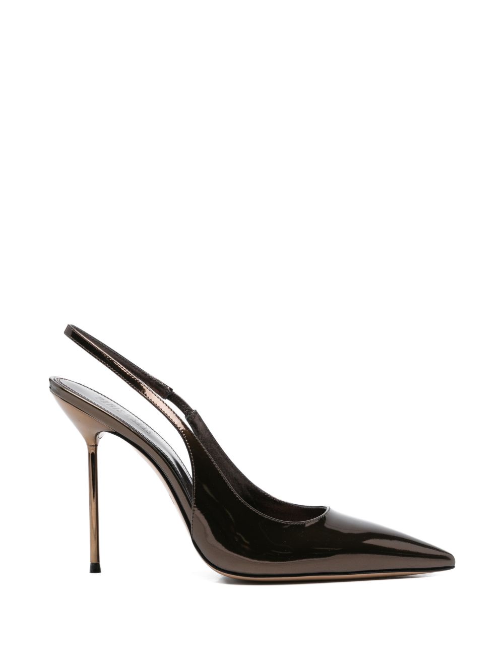 Decollete Lidia con cinturino in marrone 