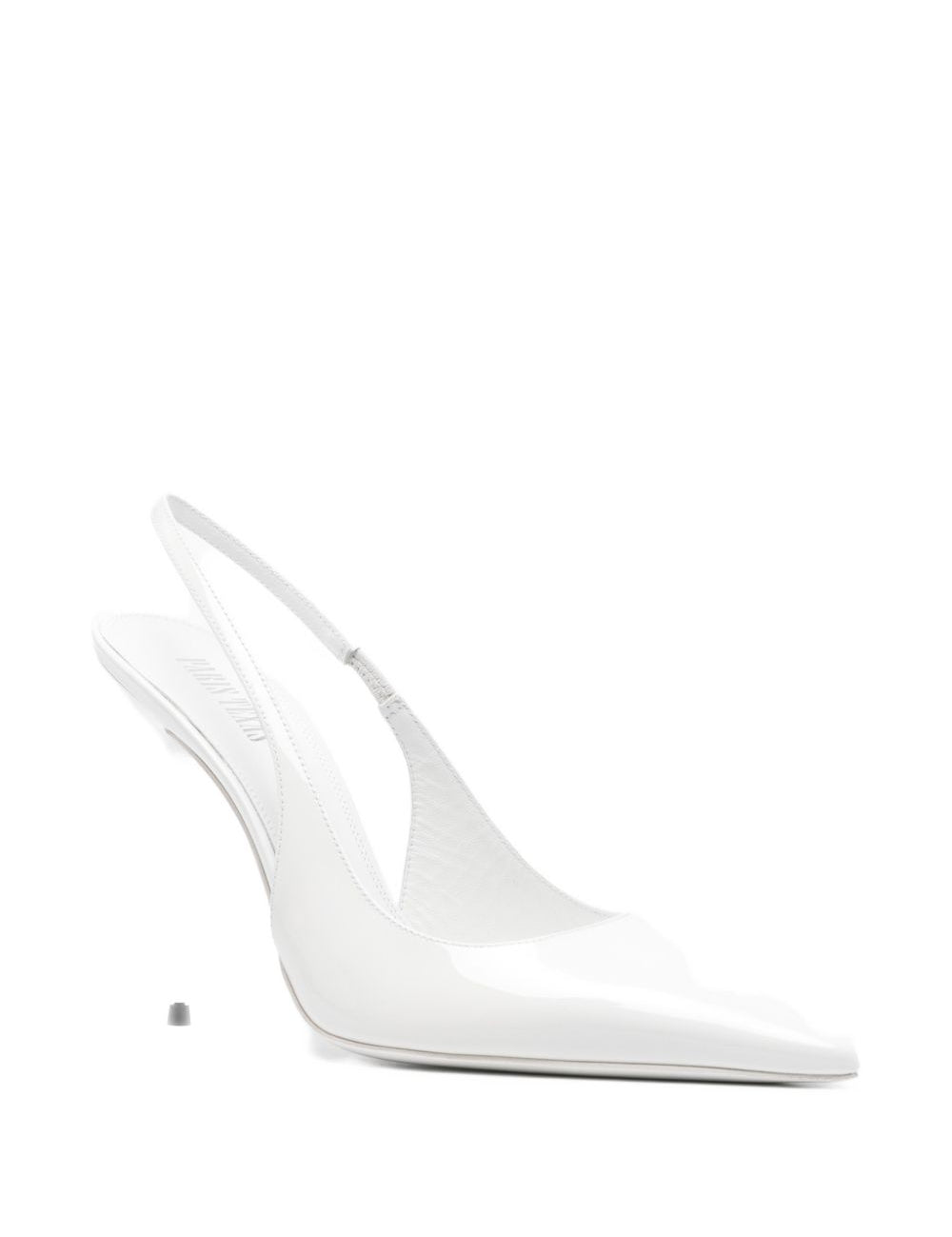 Decollete Lidia con cinturino in bianco 