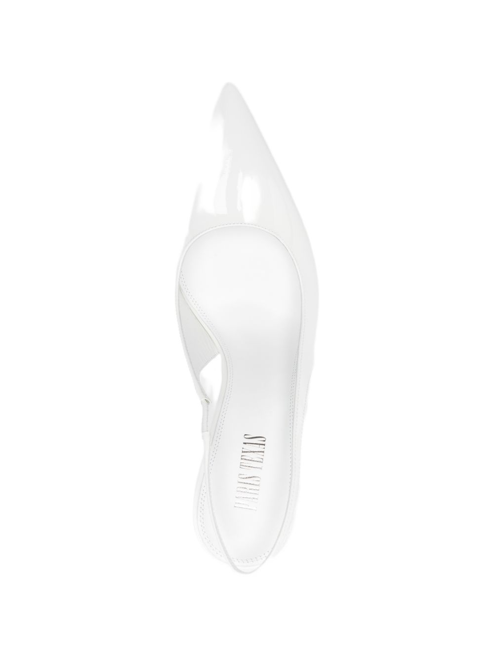 Decollete Lidia con cinturino in bianco 